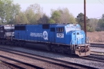 Conrail Quality 6751- NS Patch" SD 60" heads around the Wye to come back through the diamond
